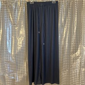 Dark gray wide leg pants